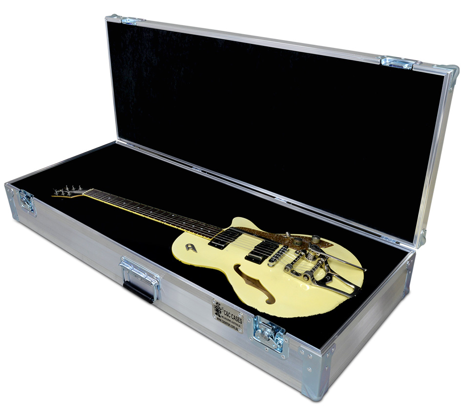 Custom made Duesenberg Starplayer guitar case by C and C Cases.