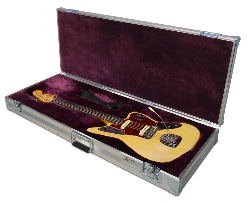 Custom made Fender Jaguar guitar case by C and C Cases.