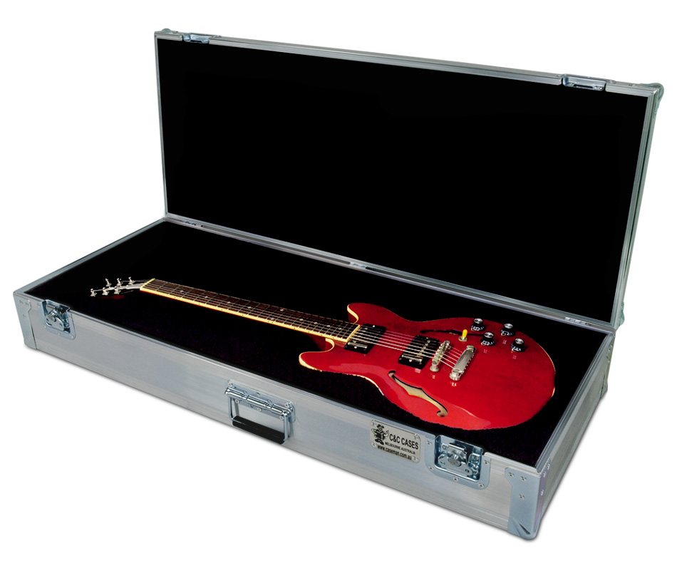 Custom made Gibson 339 guitar case by C and C Cases.