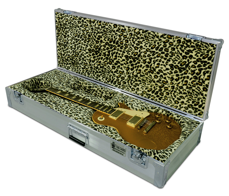 Custom made Gibson Les Paul Gold Top guitar case by C and C Cases.