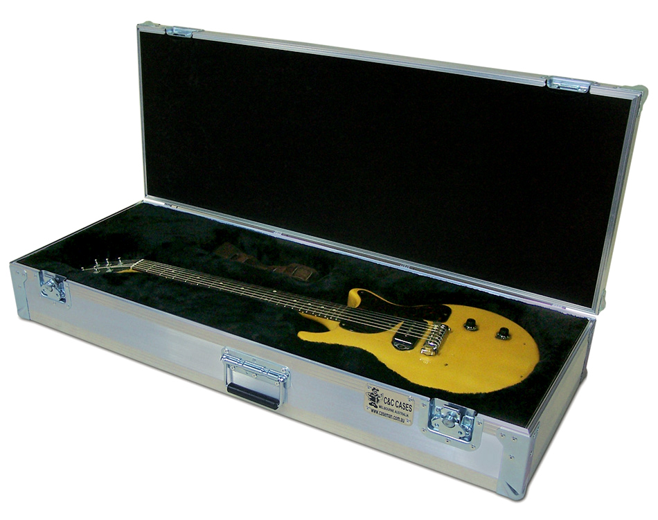 Custom made 1959 Gibson Les Paul Junior guitar case by C and C Cases.