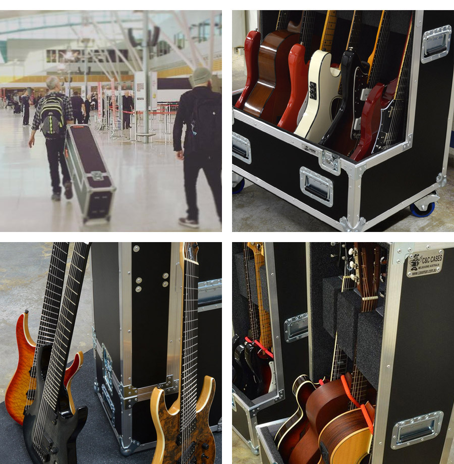 Glide your guitar or bass through airports with ease.